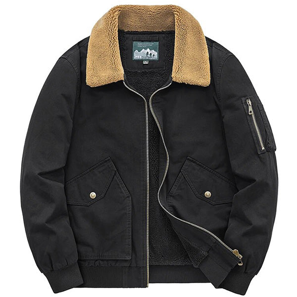 Blouson Aviateur Style Noir Homme