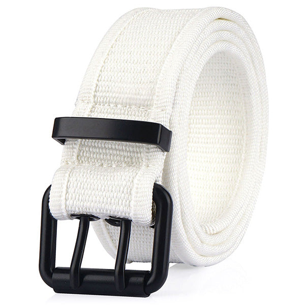 Ceinture Militaire Toile Blanche
