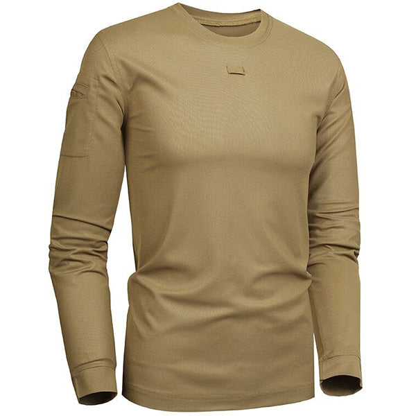 T-Shirt Militaire<br> Kaki à Manches Longues 2 T-Shirt Militaire Kaki à Manches Longues