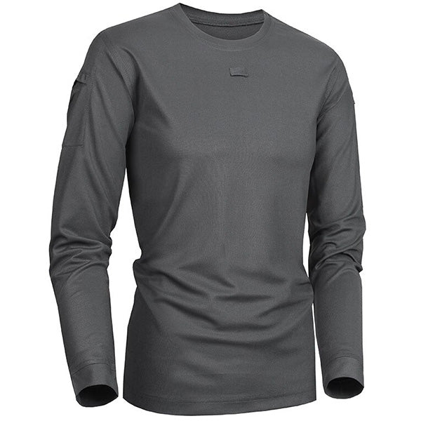 T-Shirt Militaire<br> Gris à Manches Longues 2 T-Shirt Militaire Gris à Manches Longues