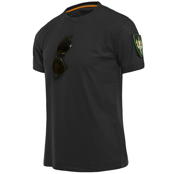 T-Shirt Militaire<br> Homme avec Écusson 2 T-Shirt Militaire Homme avec Écusson