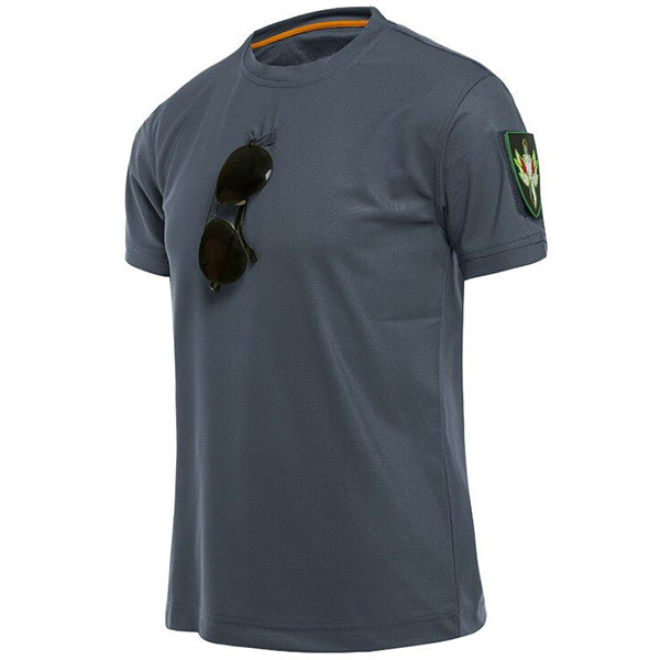 T-Shirt Militaire<br> Homme avec Écusson 4 T-Shirt Militaire Homme avec Écusson