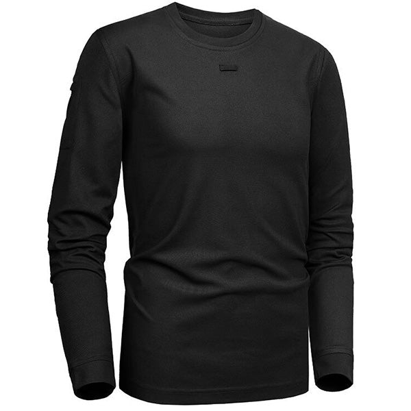 T-Shirt Militaire<br> Noir à Manches Longues 2 T-Shirt Militaire Noir à Manches Longues